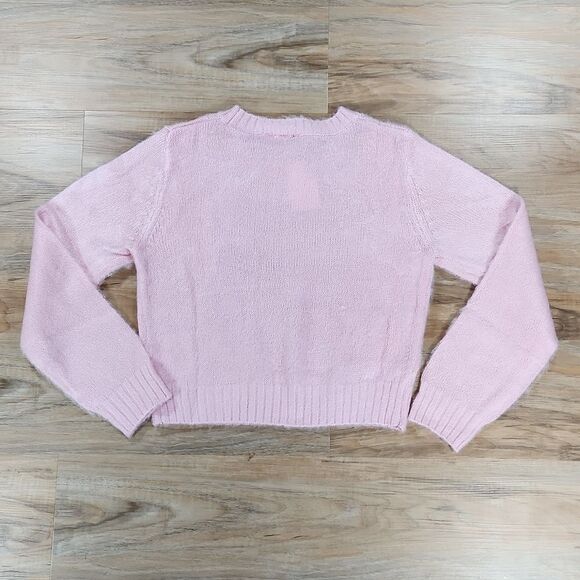 🔸️NWT H&M Divided Pink Care Bear Lightweight Soft Long Sleeve Sweater Medium - Picture 8 of 15